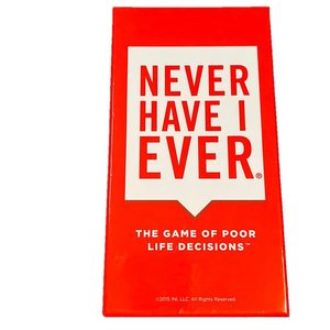 Card game Never have I ever the game of poor life decisions